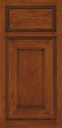 Woodward Door with Nutmeg Stain on Cherry